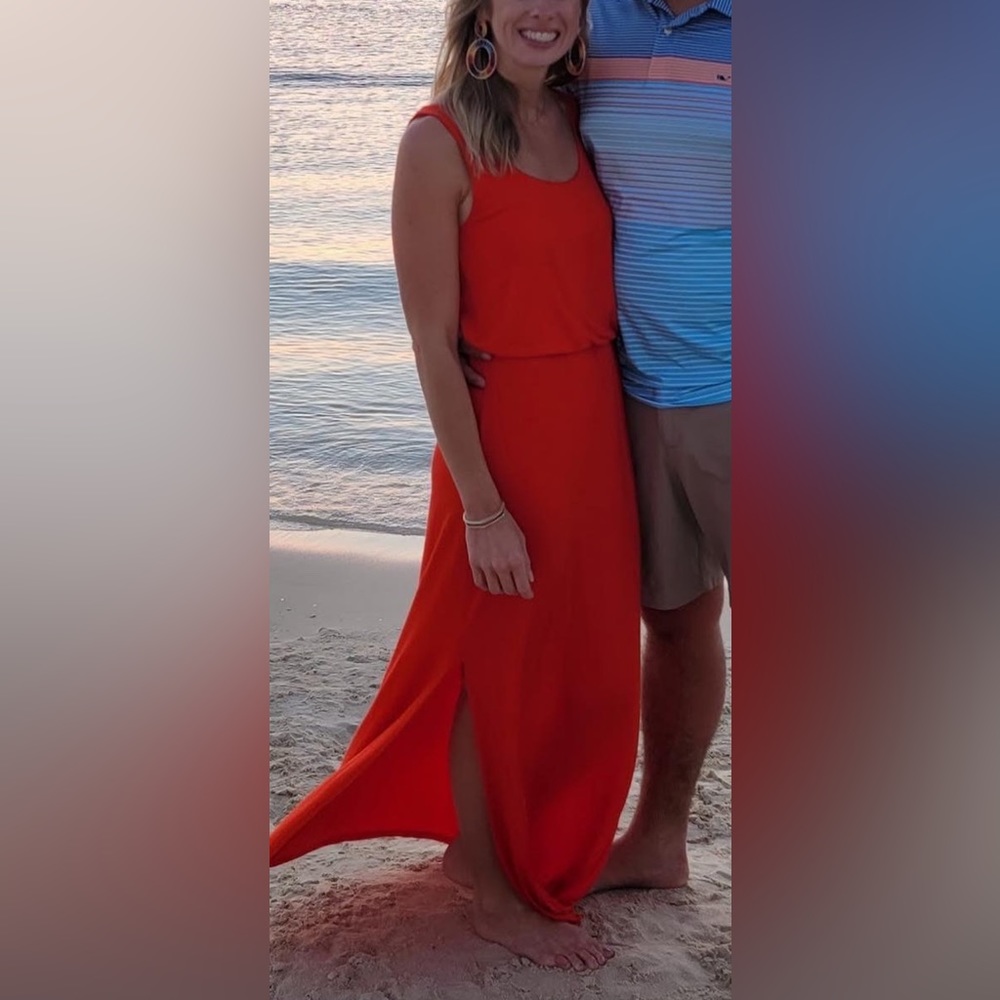 Felicity and Coco orange/red maxi dress
